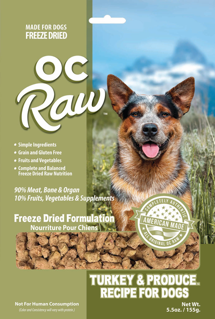 OC Raw, Freeze Dried Turkey & Produce Meaty Rox