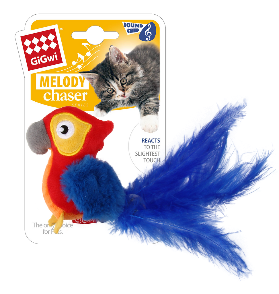 GiGwi Melody Chaser Parrot Cat Toy