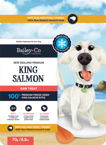 Bailey+Co | NZ King Salmon Freeze Dried Raw Treat 70g