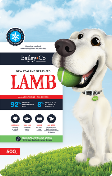 Bailey+Co | New Zealand Grass-Fed Lamb Freeze Dried Raw Meal