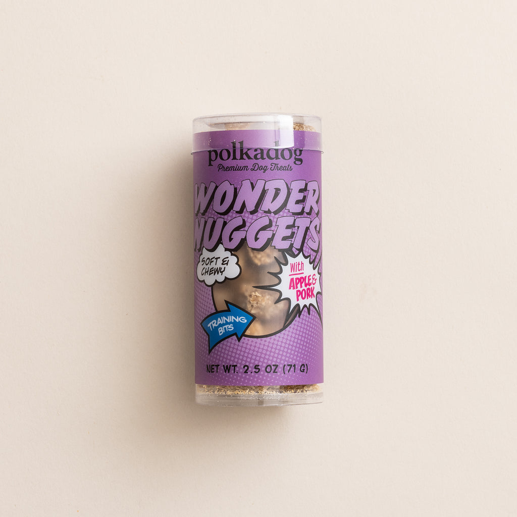 Polkadog Wonder Nuggets Soft & Chewy Training Treats, Pork & Apple