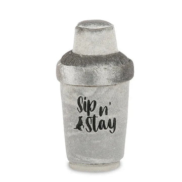 P.L.A.Y. Bartender DogTail Shaker, Squeaky Plush Toy