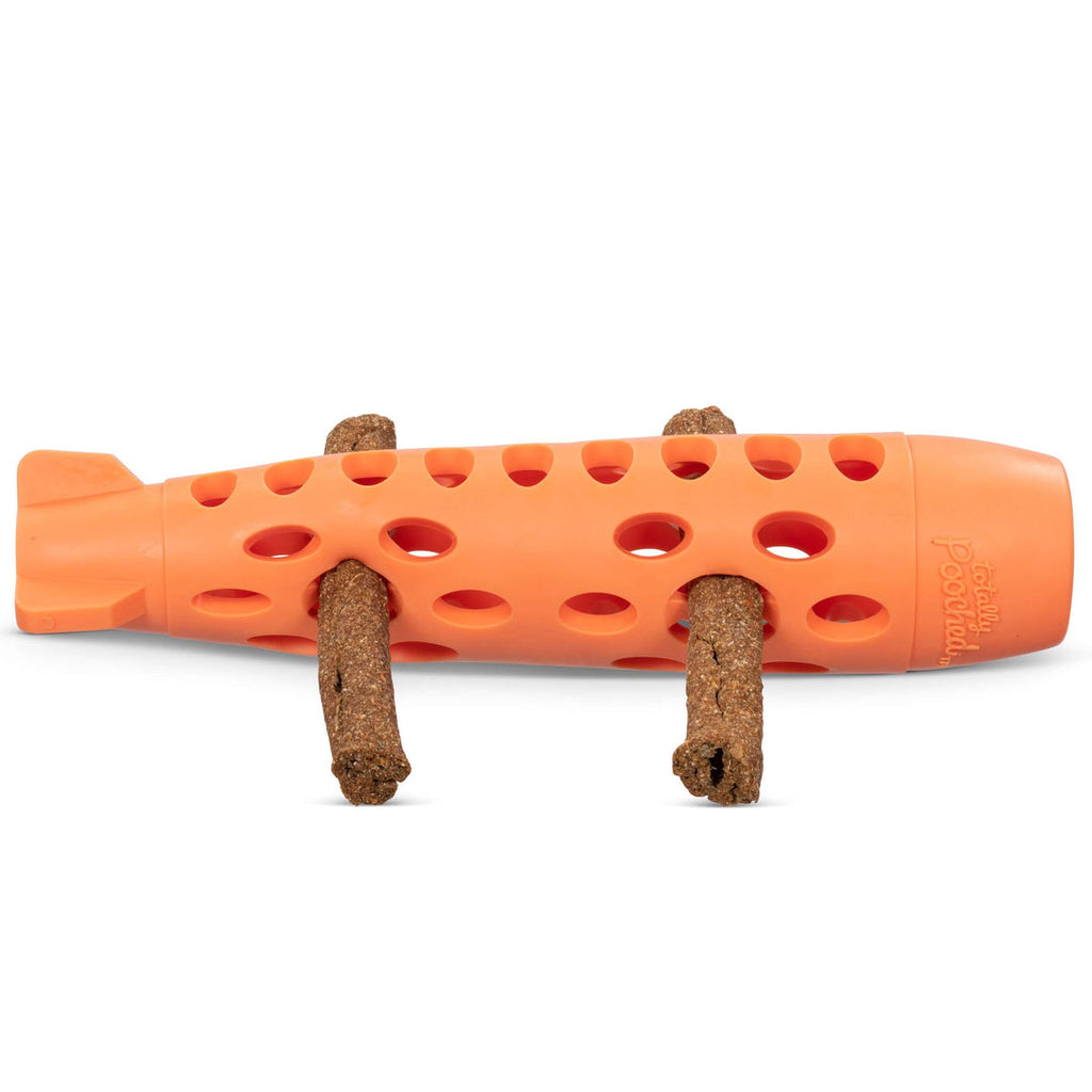 Messy Mutts Stuff'n Chew Bully and Chew Stick Treat Holder, Orange