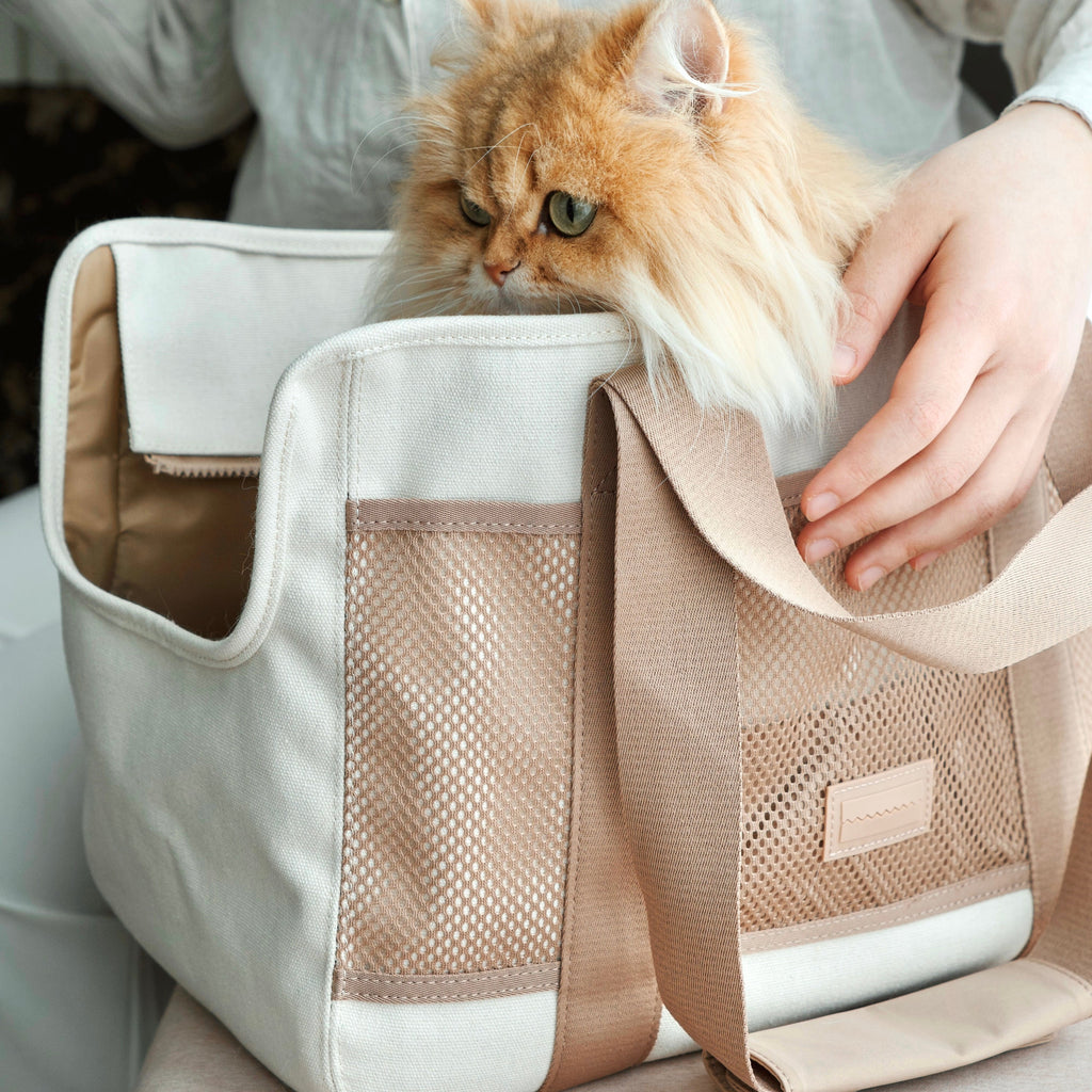 Lambwolf Collective | Subway Pet Carrier, Camel | Suitable for Cats, Rabbits & Small Dog Breeds